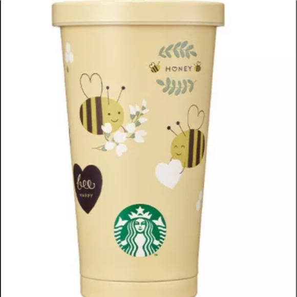 ❌SOLD❌Starbuck Honey Bee Yellow Cold Cup 16oz - Picture 2 of 2